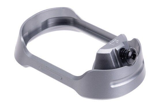 Grey anodized aluminum magwell for GLOCK Gen 5 17/22
